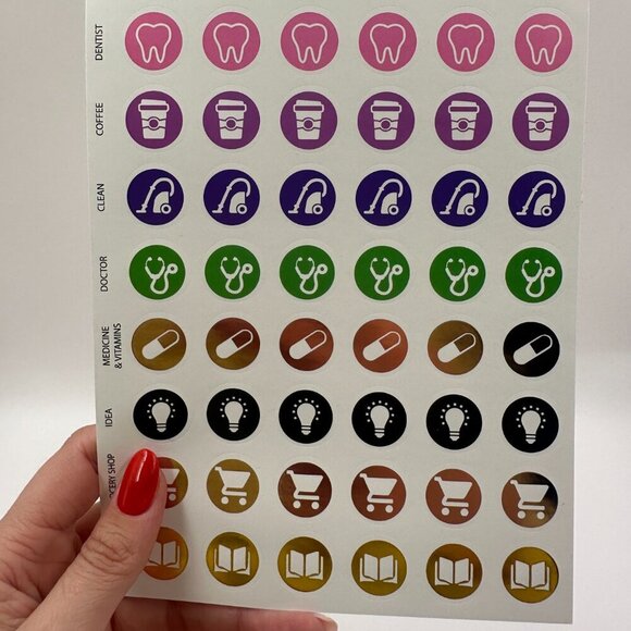 Today Hardcover 2025 Spiral Bound Undated Task Planner Notebook With Stickers - Picture 10 of 13